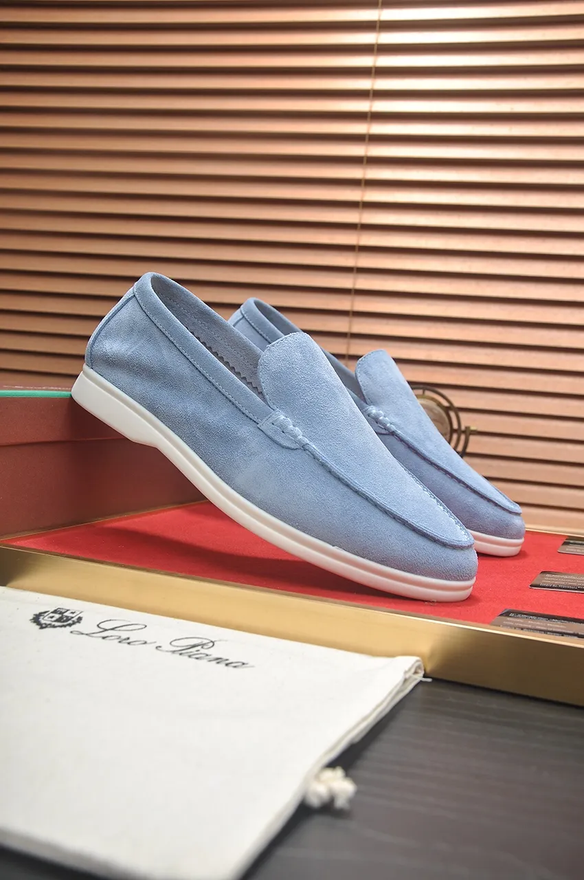 Men's shoes 💰400💶[𝐥𝐨𝐫𝐨 𝐏𝐢𝐚𝐧𝐚] [Couple model] High-end quality, affordable price, LP classic loafers, Italian treasure brand, the only brand that can match Hermès! Only after wearing it do we know that we can’t live up to our feet. Women’s code: 35-40 (customized sizes 34, 41, 42 are non-returnable) Men’s code: 38-44 (customized 45, 46, 47, 48 are non-refundable) Fabric: Customized imported cashmere Lining: Customized imported fetal cowhide Foot: Imported benzene-dyed calfskin Outsole: Exclusive original glass rubber outsole